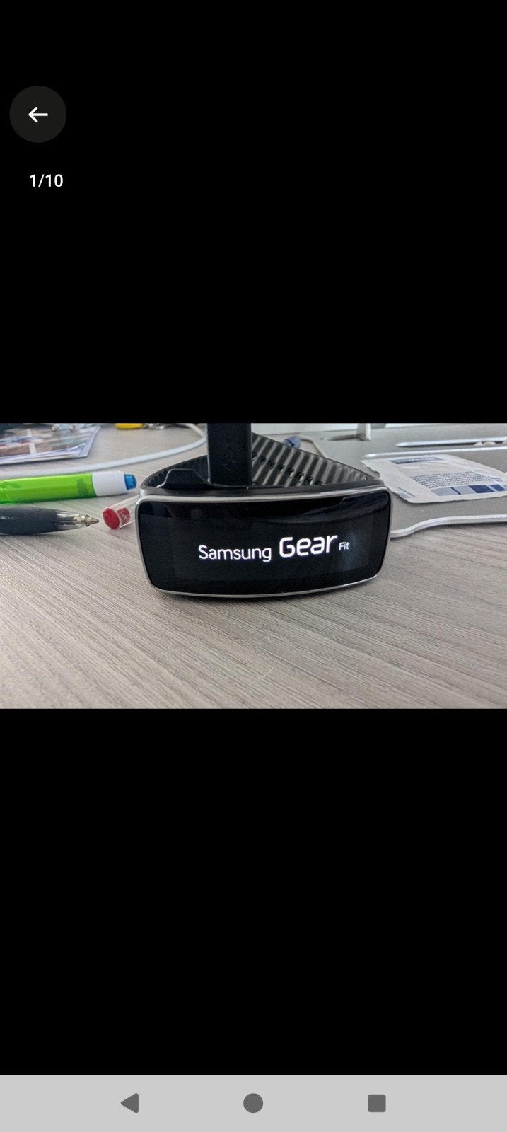 Samsung Gear Fit Smartwatch - Gebogen Super AMOLED Scherm, Ophalen of Verzenden, Gebruikt, Samsung