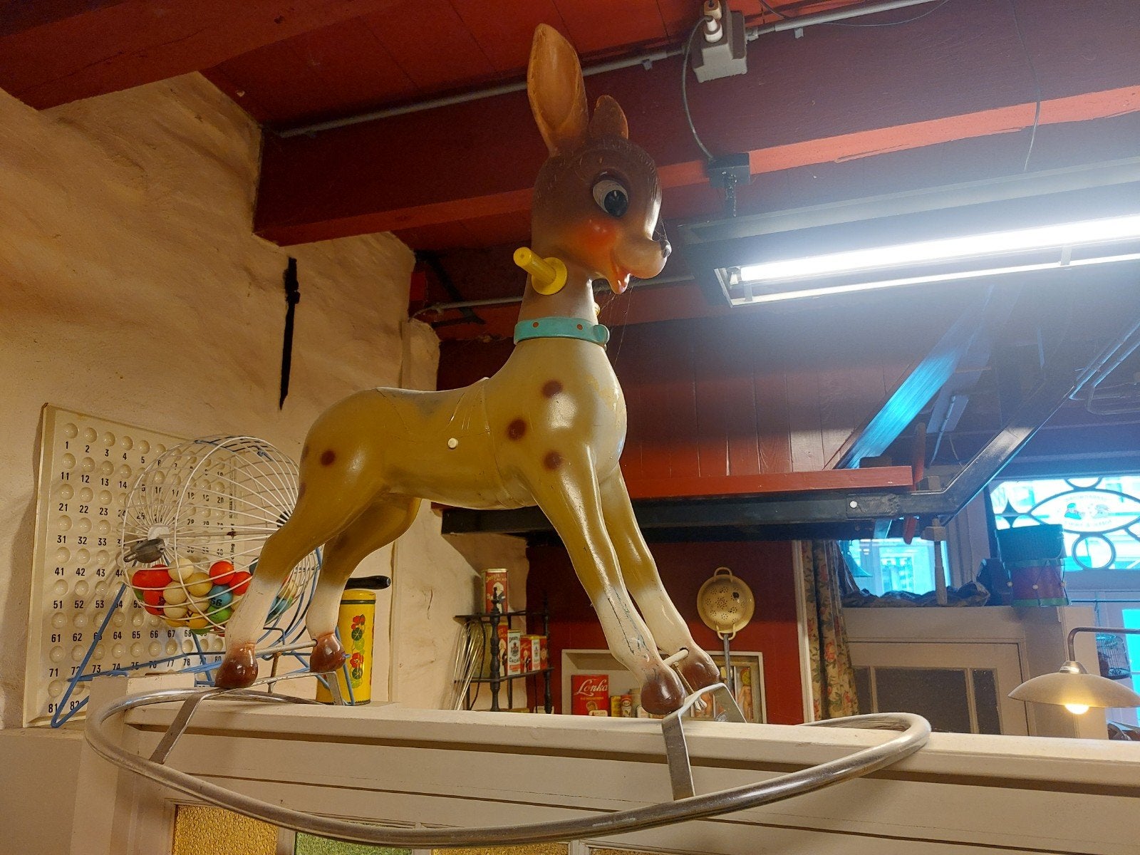 Vintage Bambi Wipstoeltje - Schattig en Decoratief, Ophalen, Gebruikt, Wipstoel, Overige merken