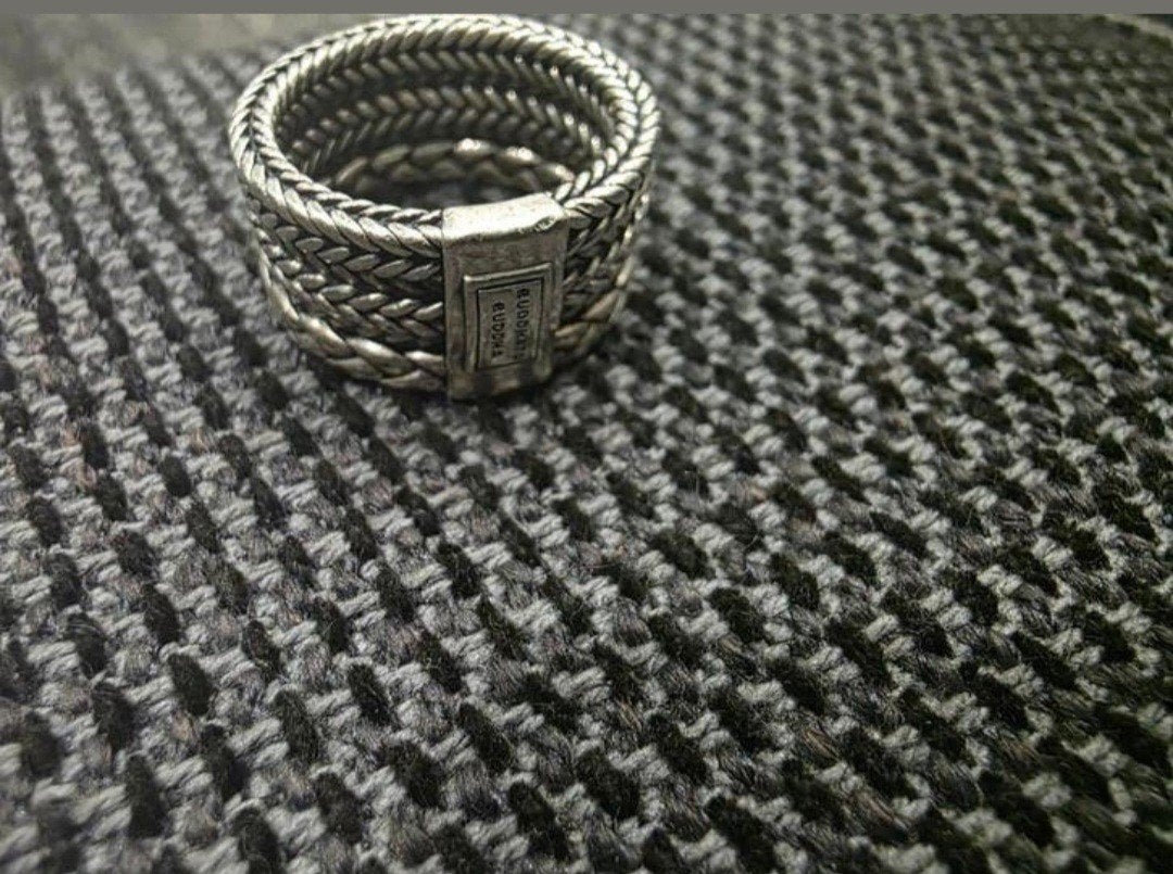 Buddha to Buddha ring, zilver, maat 19, 19 tot 20, Ophalen of Verzenden, Zo goed als nieuw, Dame of Heer
