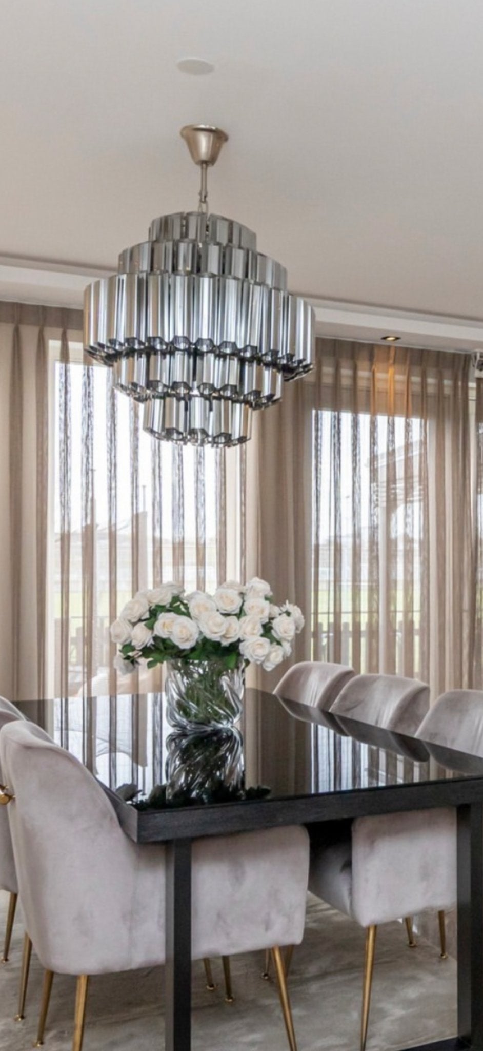 Richmond hanglamp Yara glas, Ophalen of Verzenden, Zo goed als nieuw, Glas