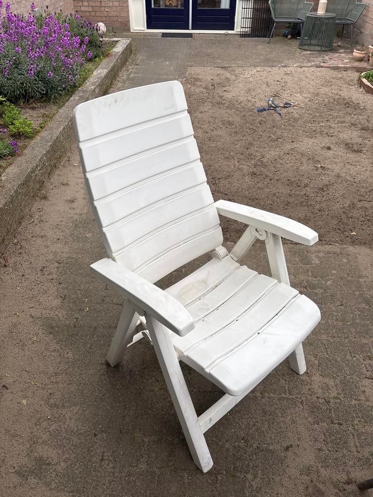 Gratis 4 Hartman Master Club tuinstoelen, Ophalen, Zo goed als nieuw, Kunststof, Verstelbaar
