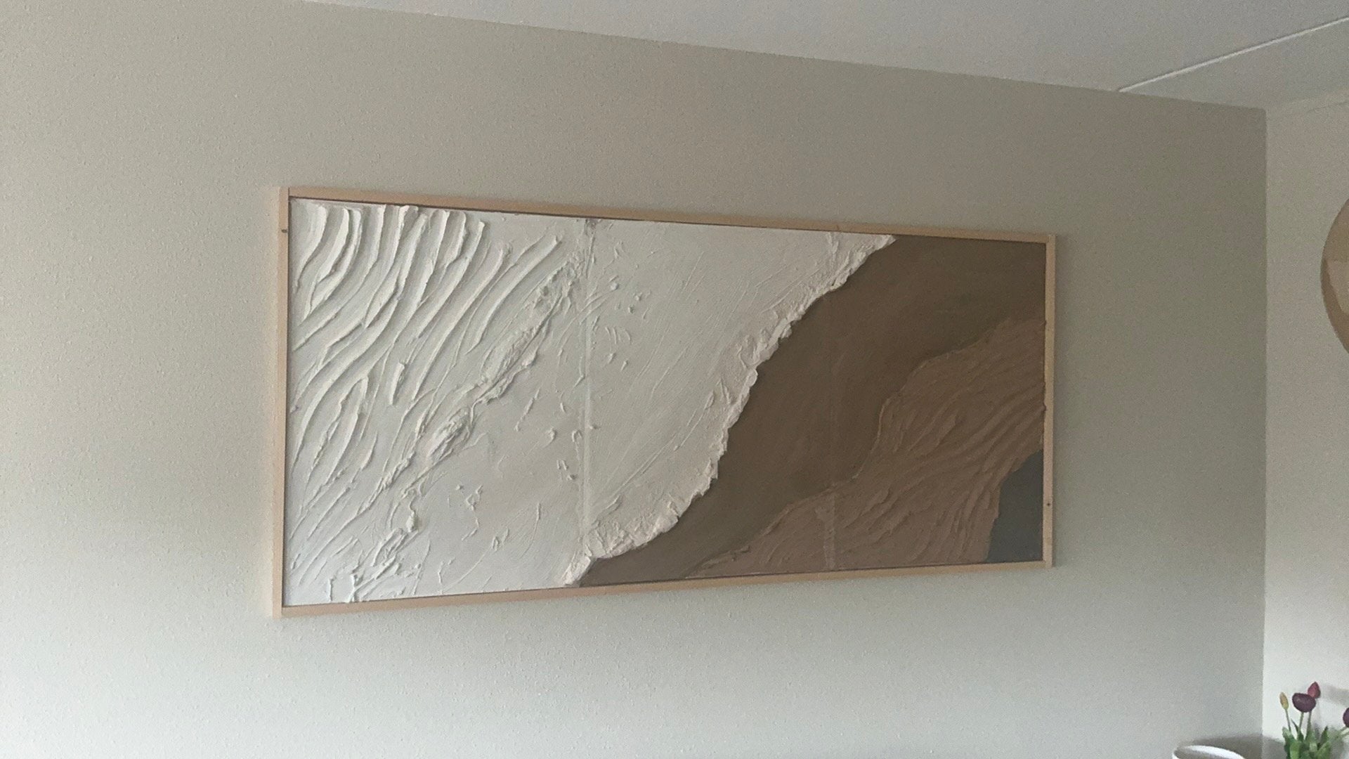 Kunstwerk abstract, gips ca. 180x80, Ophalen