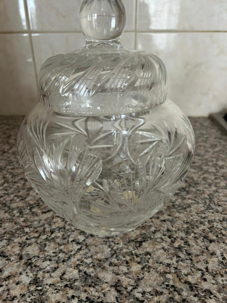 Kristal koekjes pot, Ophalen