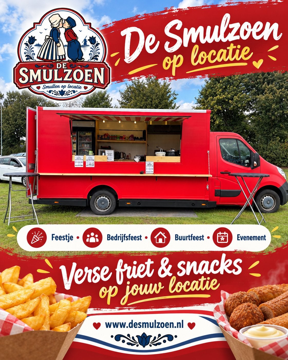 Frietwagen op locatie!, Ophalen of Verzenden, Nieuw, Overige