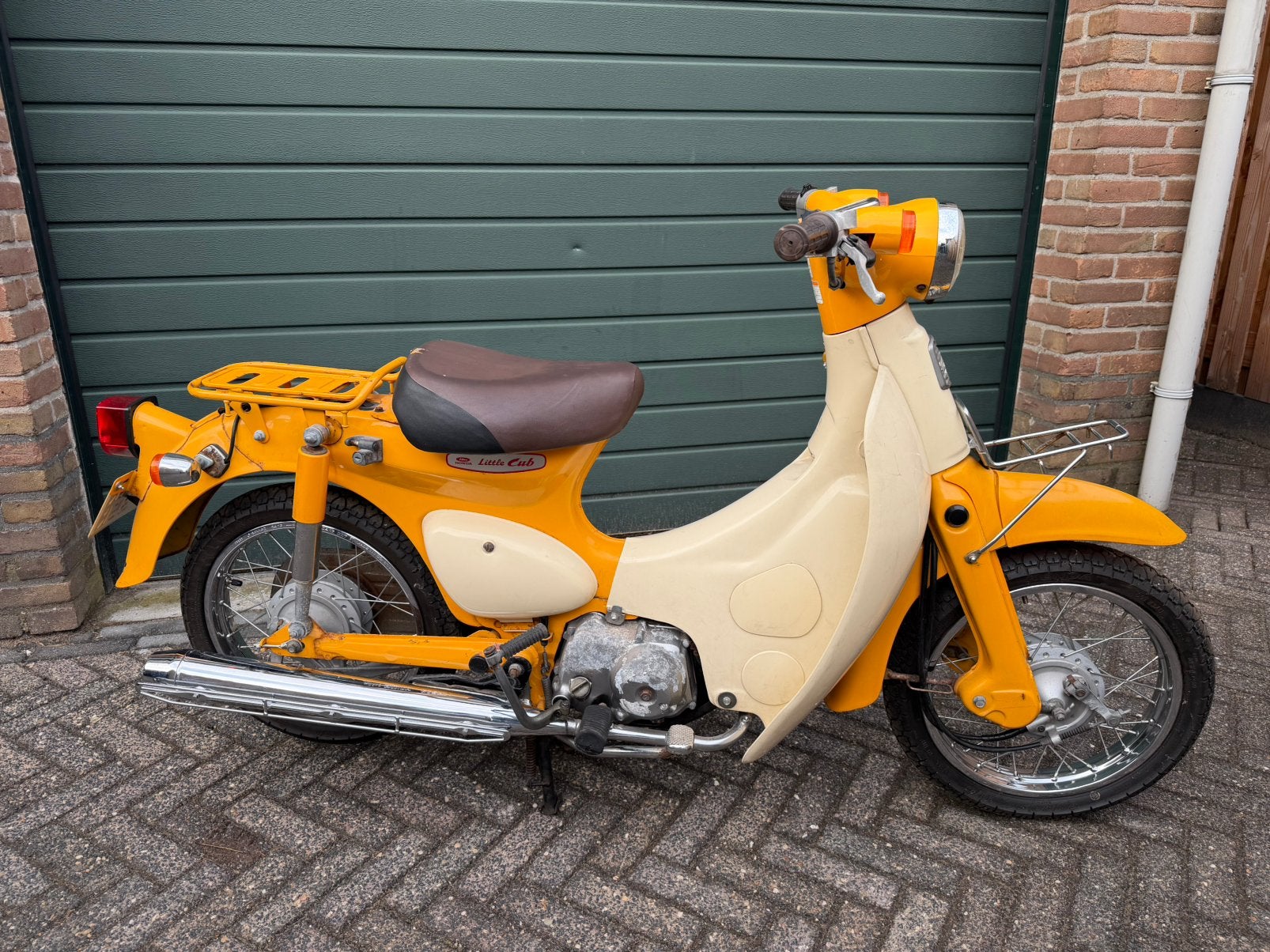 Honda C50LM Little Cub 2000 Geel, Ophalen, Gebruikt, Overige modellen, Maximaal 45 km/u