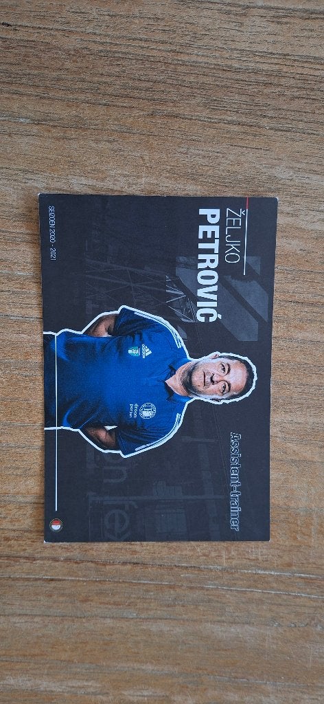 Spelerskaart; Zeljko Petrovic # Feyenoord / PSV, Ophalen of Verzenden, Nieuw, Feyenoord, Spelerskaart