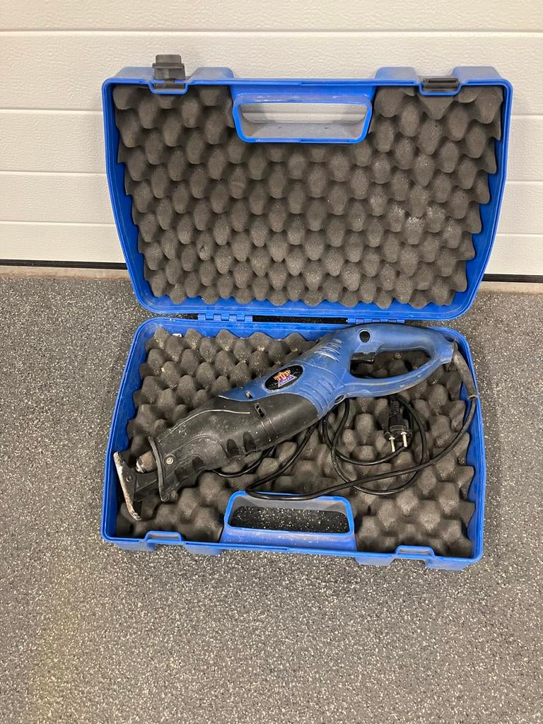 Reciprozaag Ferm TRS-600D - 600W met koffer, Ophalen, Gebruikt, 70 mm of meer, 600 tot 1200 watt