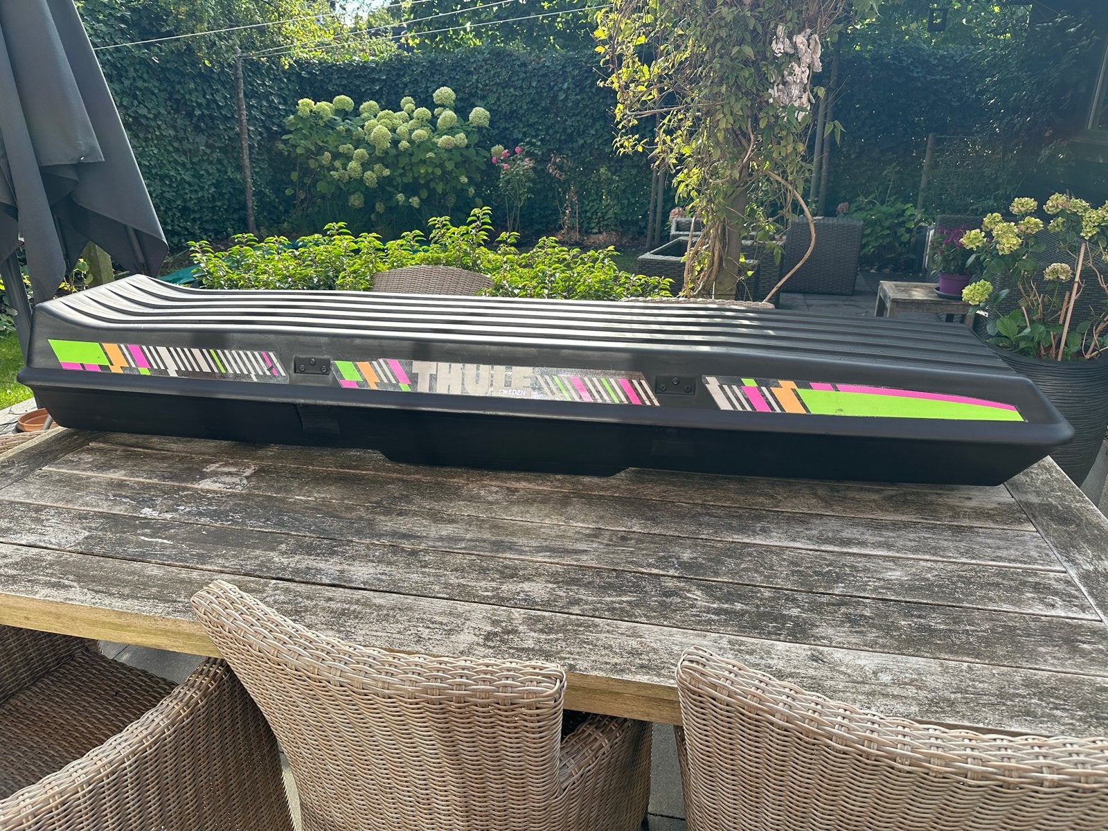 €40 - Retro vintage Thule Dakkoffer Skibox, Ophalen, Gebruikt