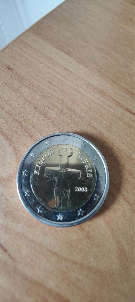 2 euro munt 2008 Cyprus, Ophalen of Verzenden, Cyprus, 2 euro