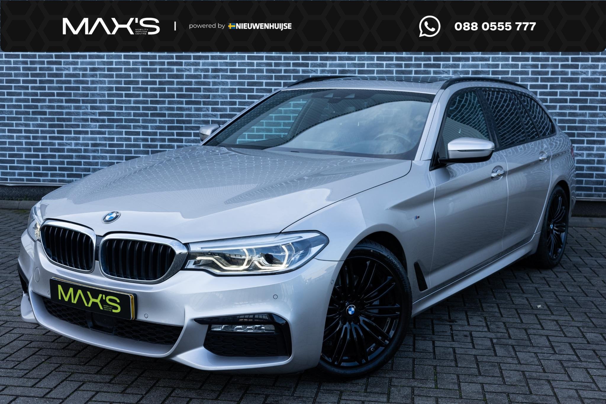 BMW 5-serie Touring 520i High Executive | M-Sport | Panorama, Auto's, 1998 cc, Achterwielaandrijving, Gebruikt, 4 cilinders