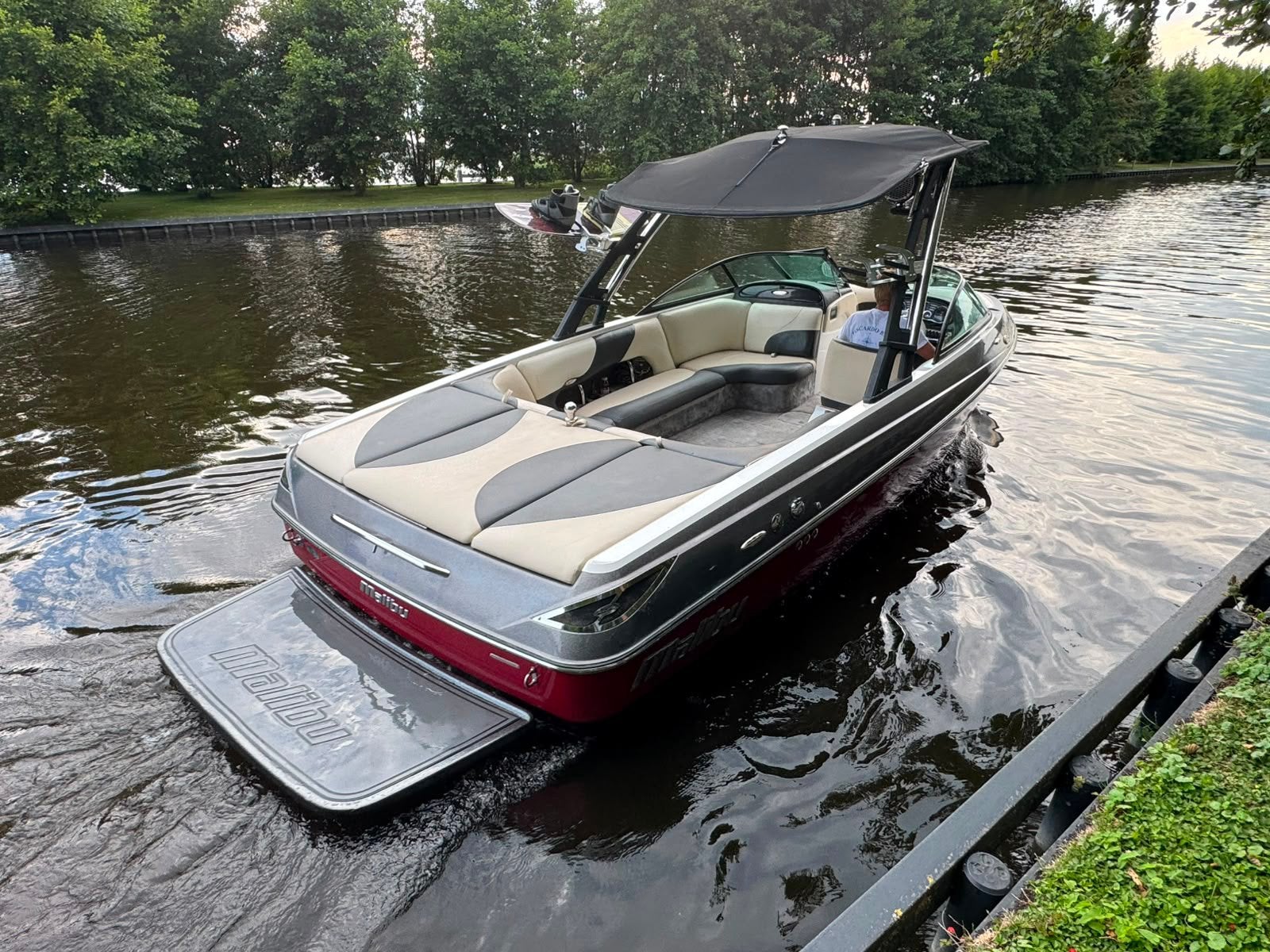 Malibu 23 LSV wakeboat boot bj 2014 met vlemmix trailer 2023, Watersport en Boten, Speedboten, Ophalen, Gebruikt, Binnenboordmotor