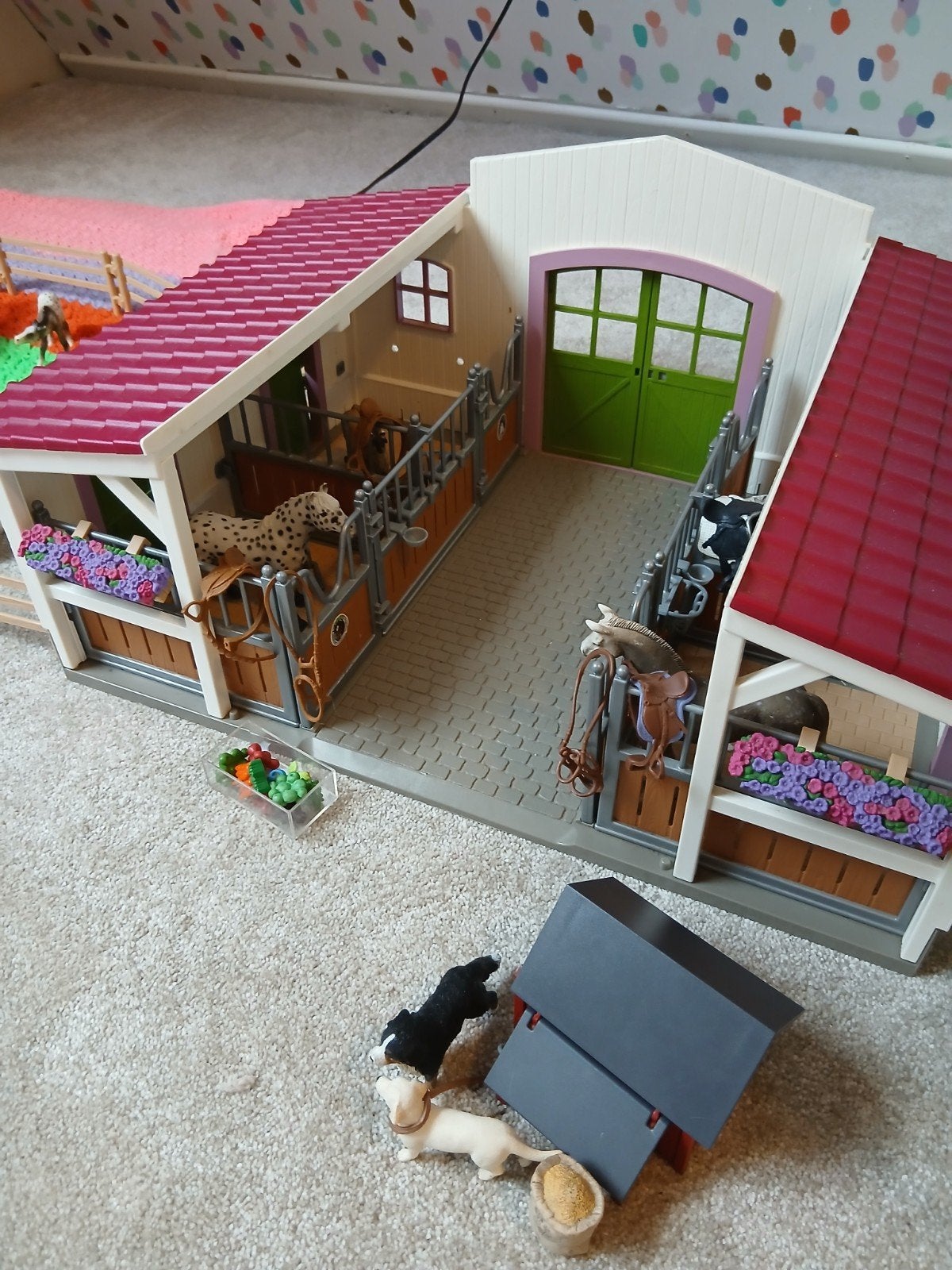 Paardenstal Sleigh, Kinderen en Baby's, Speelgoed | Overig, Ophalen of Verzenden, Jongen of Meisje
