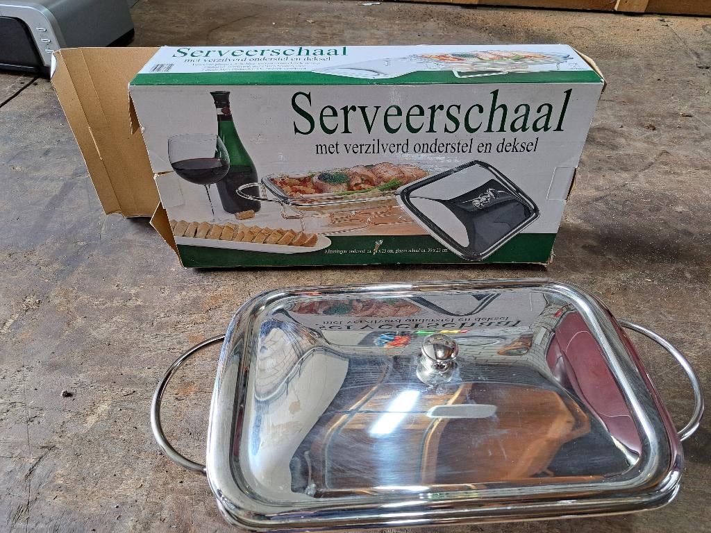 serveerschaal NIEUW, Huis en Inrichting, Keuken | Servies, Nieuw, Ophalen of Verzenden, Overige stijlen, Glas
