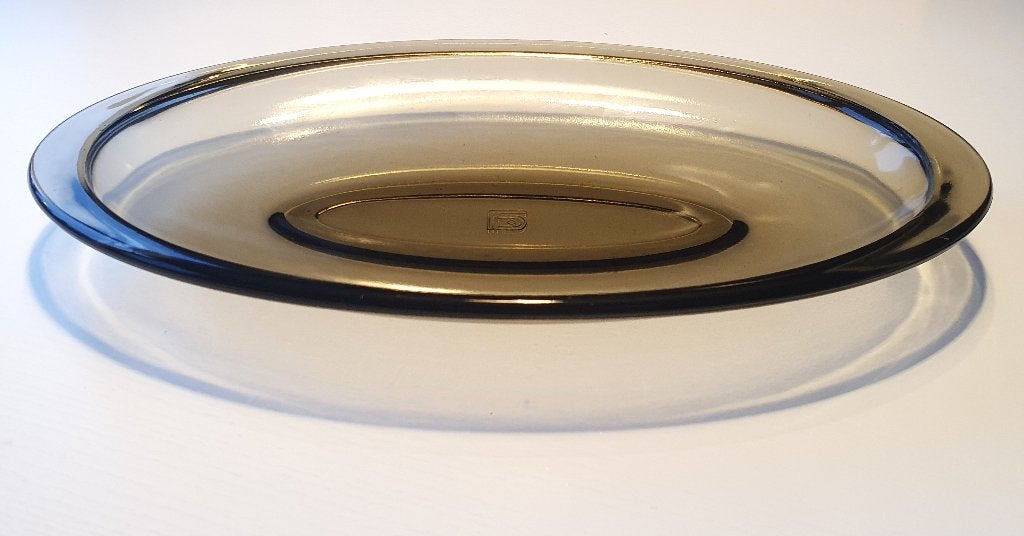 COPIER PERSGLAS SCHAALTJE OVAAL ROOKGLAS 100% GAAF, Antiek en Kunst, Ophalen of Verzenden