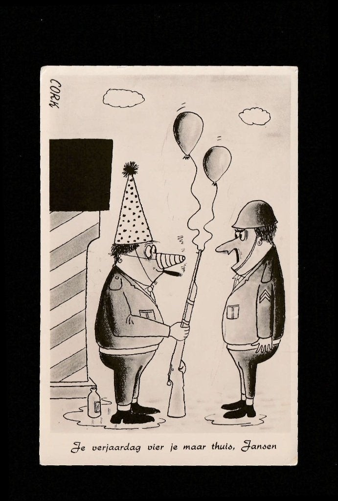 Cor Hoekstra Militair Y19, Verzamelen, Ansichtkaarten | Themakaarten, Ophalen of Verzenden, 1940 tot 1960, Gelopen, Overige thema's