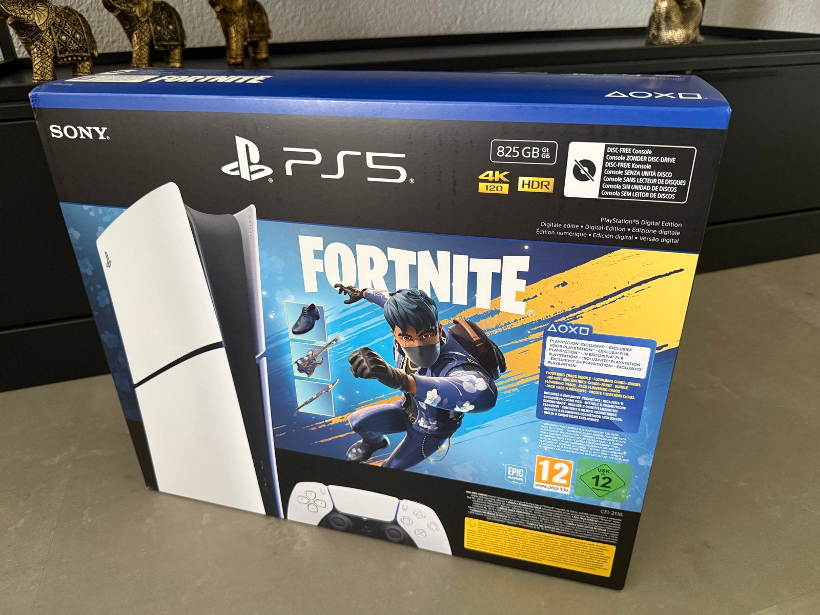 Sony PlayStation 5 Digital Edition + Fortnite bundel, Online, Overige genres, Nieuw, Ophalen of Verzenden