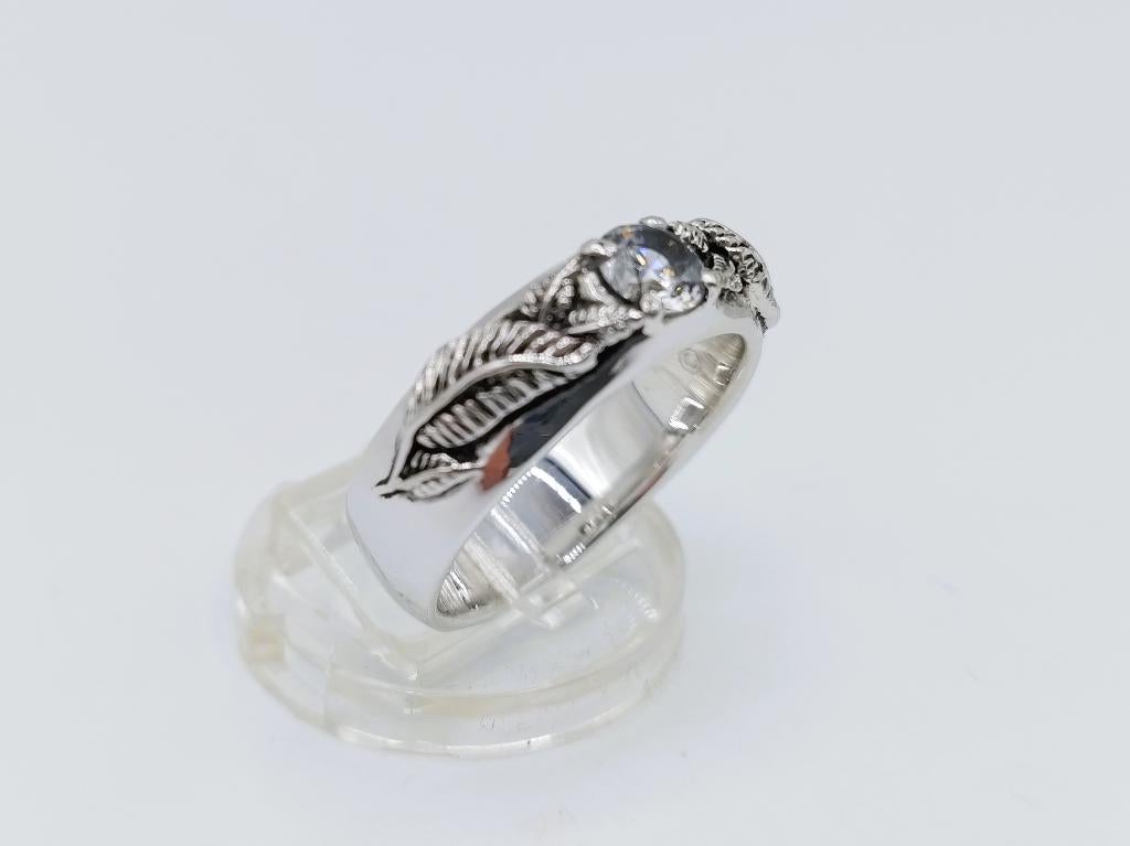Zilveren ring van Galadriel, Nenya, 21.5 mm, Sieraden, Tassen en Uiterlijk, Gebruikt, Verzenden, Heer, Zilverwebsite.nl