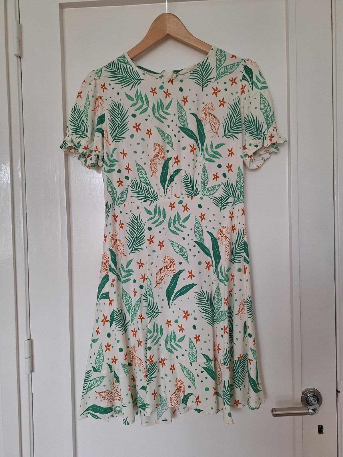 Sugarhill Brighton Tabitha Mini Jurk Jungle Leaves, Maat 38/40 (M), Meerkleurig, Sugarhill Brighton, Ophalen of Verzenden