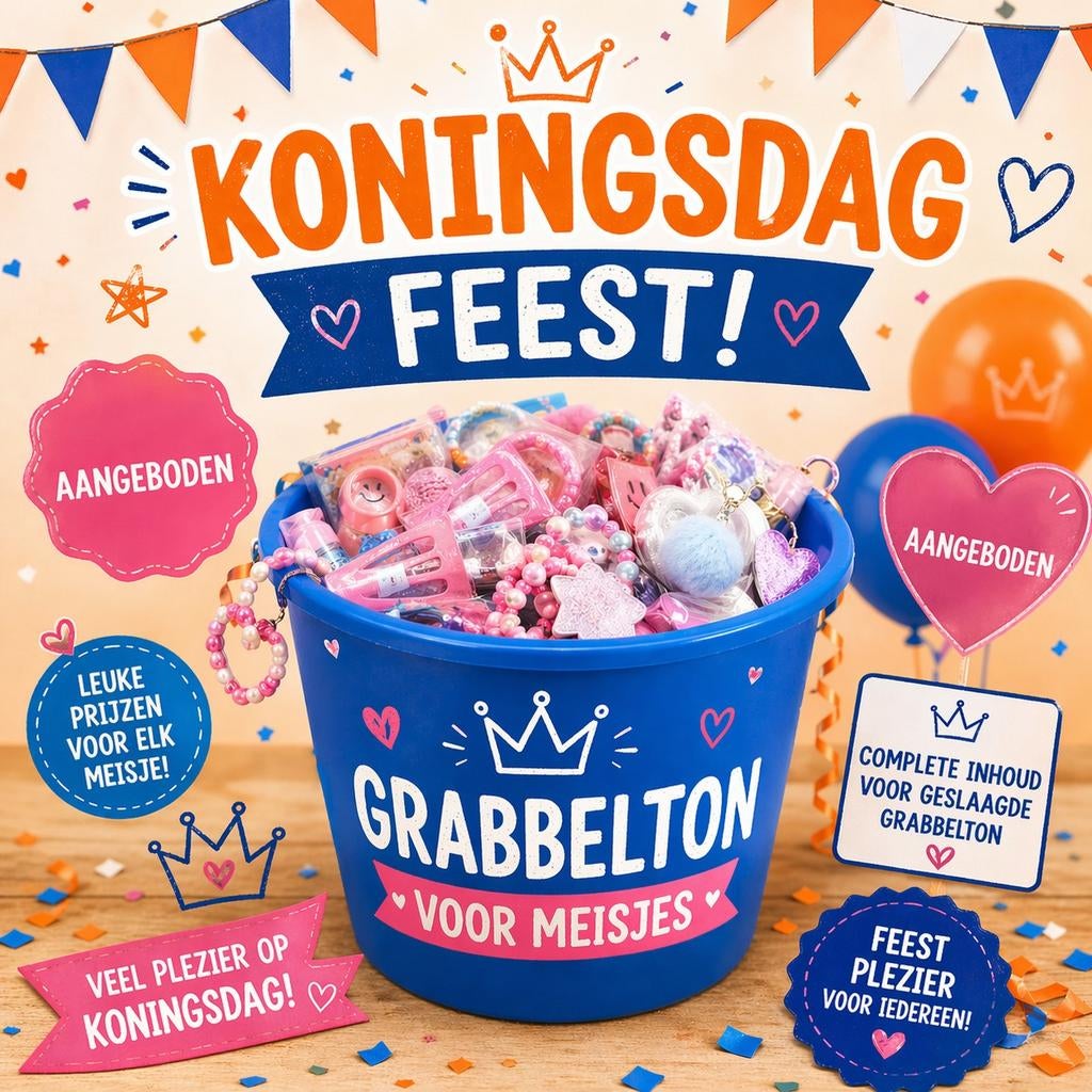 Kant en klaar! Alles voor  Grabbelton #meisjes #koningsdag!, Ophalen, Nieuw