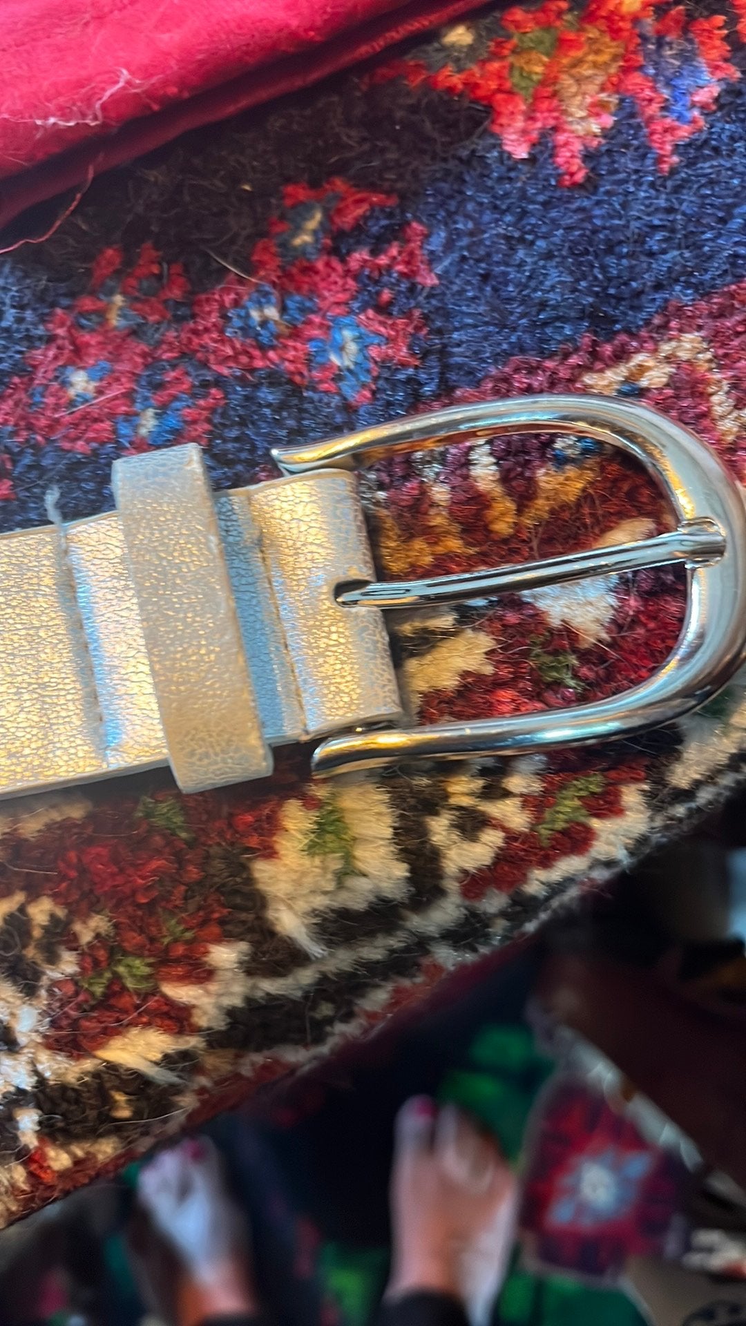 Zilveren bling bling centuur, Ophalen of Verzenden, Zo goed als nieuw, Overige kleuren, 100 cm of meer