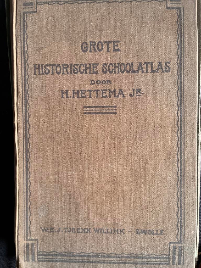 Grote Historische Schoolatlas door H. Hetthema Jr., Gelezen, Overige atlassen, Ophalen of Verzenden, 1800 tot 2000