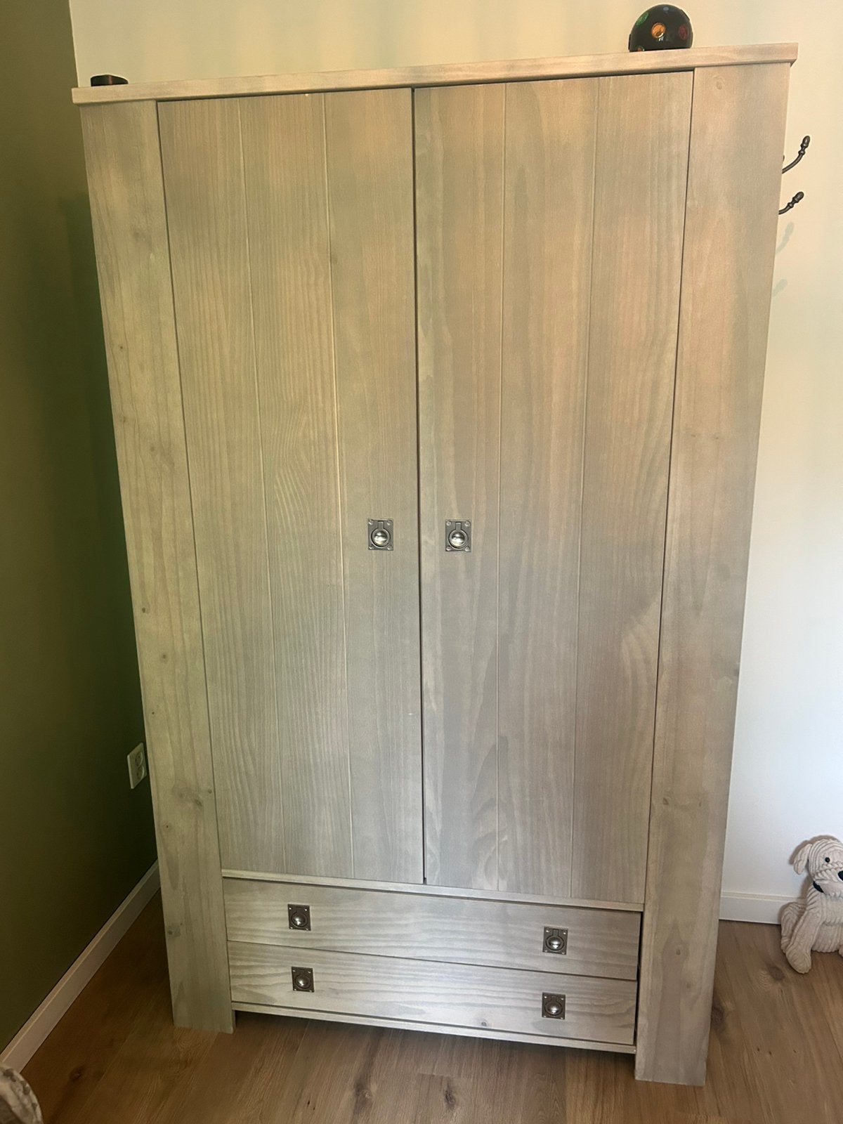 Mooie houten kast + commode te koop – massief hout, Ophalen, 100 tot 150 cm, Zo goed als nieuw, Minder dan 100 cm