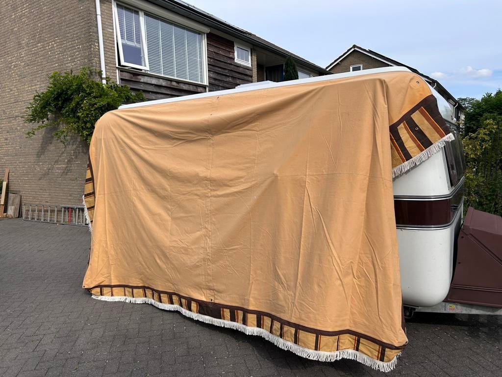 Retro luifel en voortent omloopmaat +/- 825cm, Caravans en Kamperen, Caravan accessoires, Ophalen, Gebruikt
