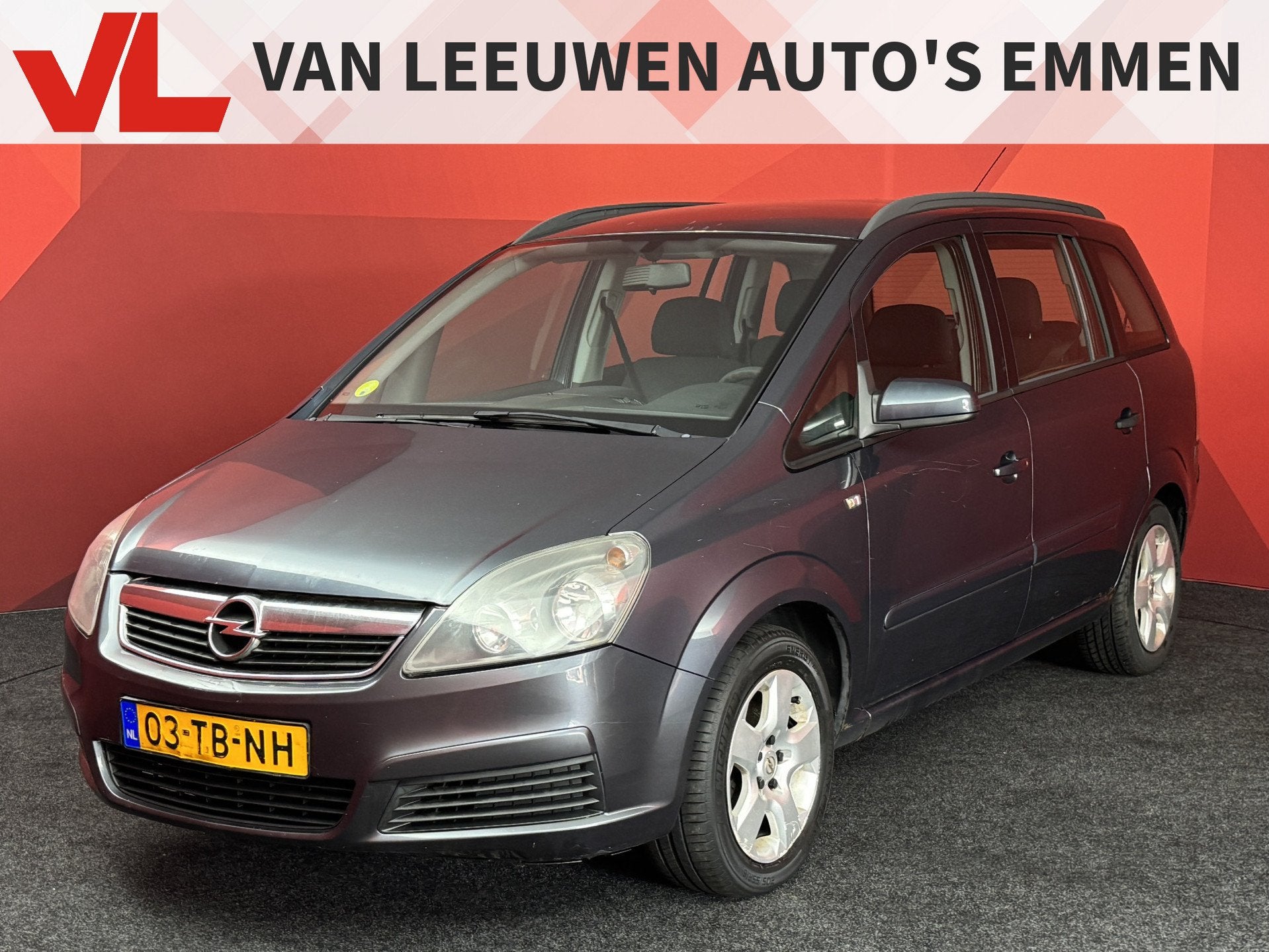 Opel Zafira 1.6 Enjoy, Auto's, Opel, Voorwielaandrijving, Stof, Gebruikt, Zwart