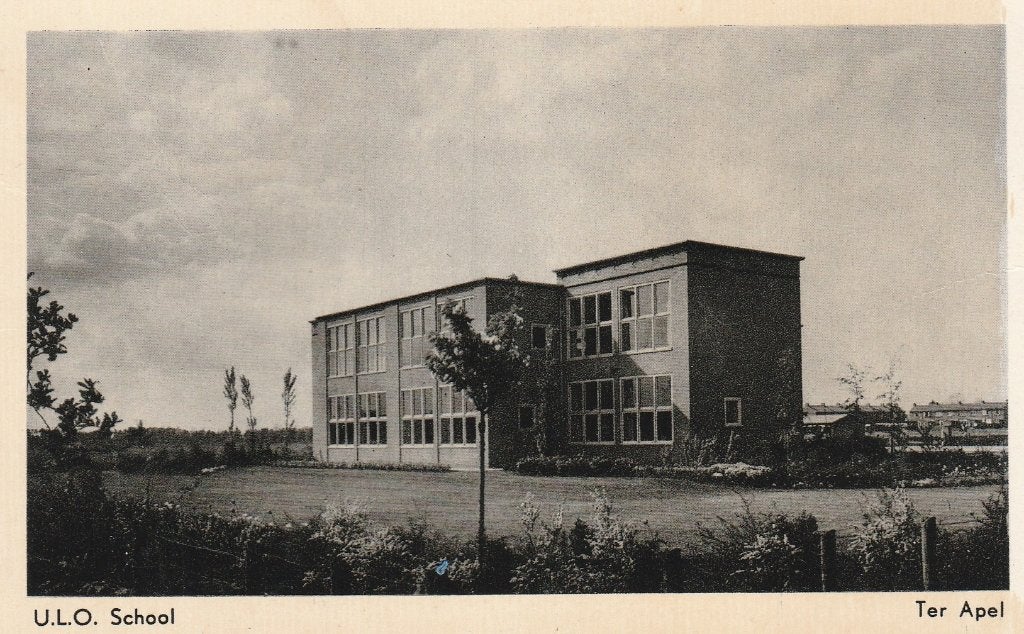 Ter Apel    ULO School, Verzamelen, Ophalen of Verzenden, 1920 tot 1940, Ongelopen, Groningen