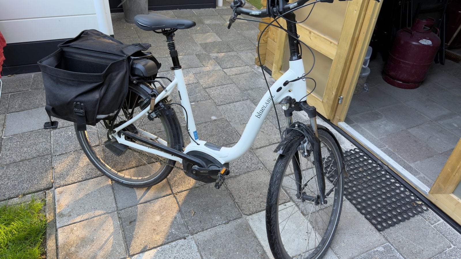 Bluelabel elektrische fiets met lage instap, Velgrem, 50 tot 53 cm, Ophalen, Overige merken