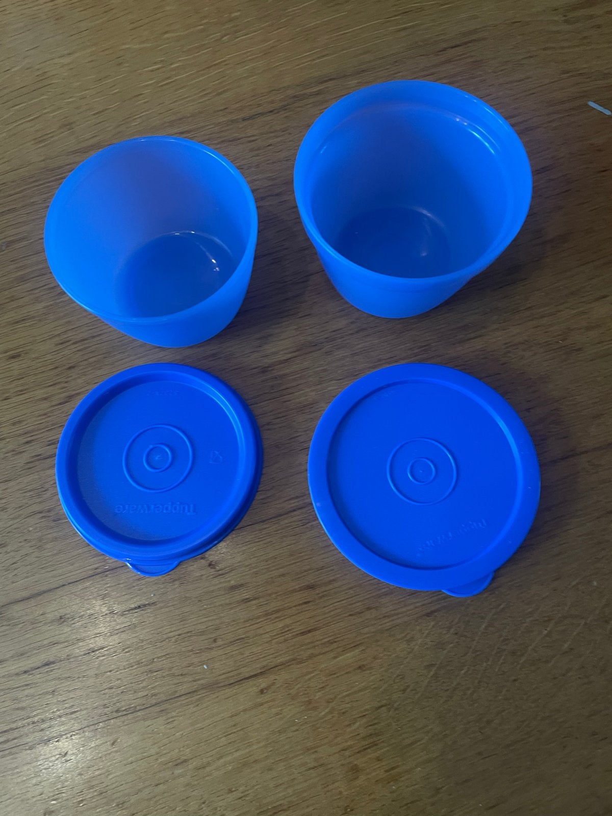 Nieuwe Tupperware eierdopjes met deksel -Blauw(6xbeschikbaar, BPA-vrij, Blauw, Overige typen, Nieuw