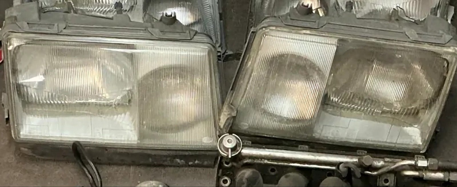 Koplampen Mercedes-Benz W124 (set van 2), Ophalen of Verzenden, Gebruikt, Mercedes-Benz