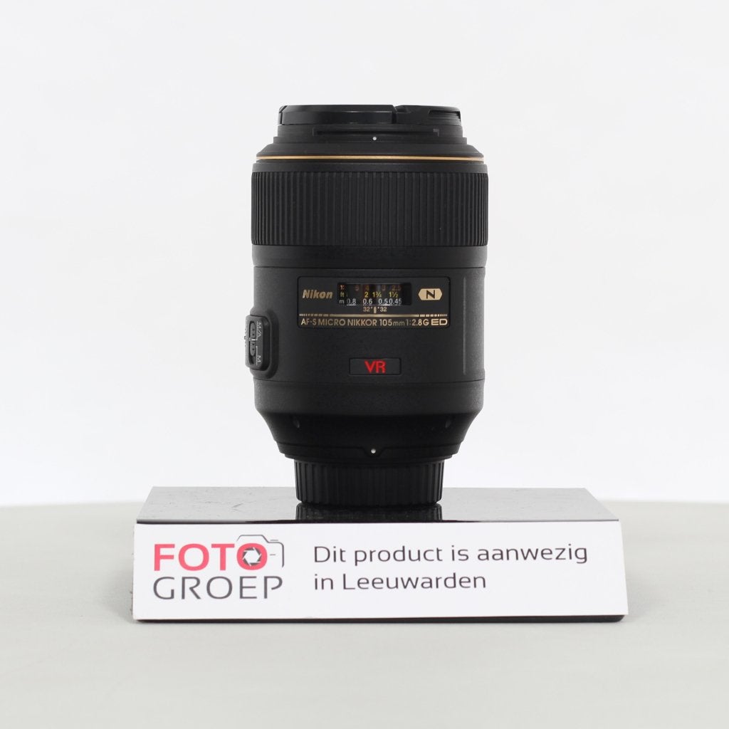NIKON AF-S 105mm F/2.8 VR MACRO (OCC-Leeuwarden), Foto-Groep, Luttekepoortstraat 26 3841 AX Harderwijk, Ophalen of Verzenden, Zo goed als nieuw
