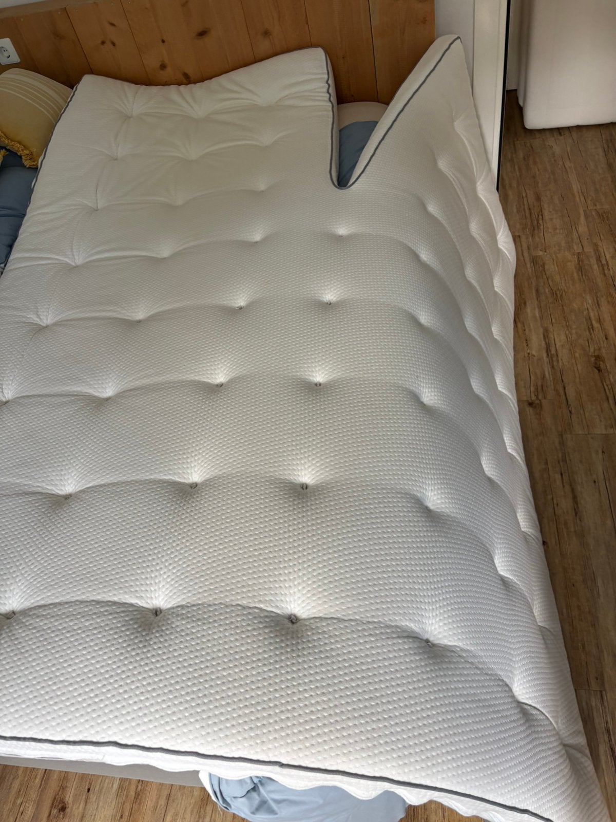 2 matrassen plus split-topper, Huis en Inrichting, 210 cm, Tweepersoons, Ophalen of Verzenden, Zo goed als nieuw