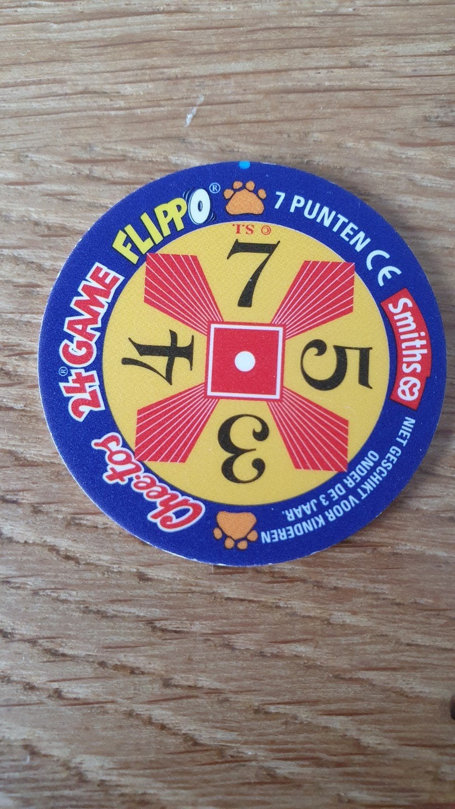 Blauwe stip error #308 Chester Cheetos 24 Game flippo met bl, Verzenden