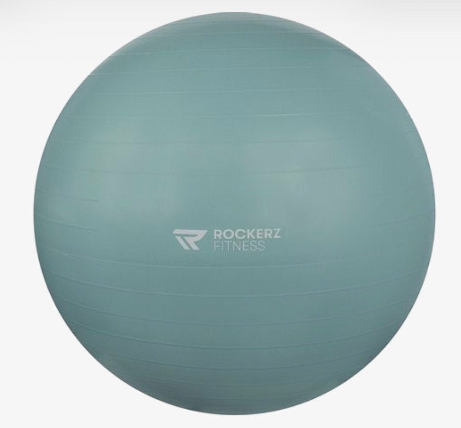 Rockerz Deluxe yoga bal (petrol) – 75 cm, Sport en Fitness, Fitnessmaterialen, Ophalen of Verzenden, Zo goed als nieuw, Fitnessbal