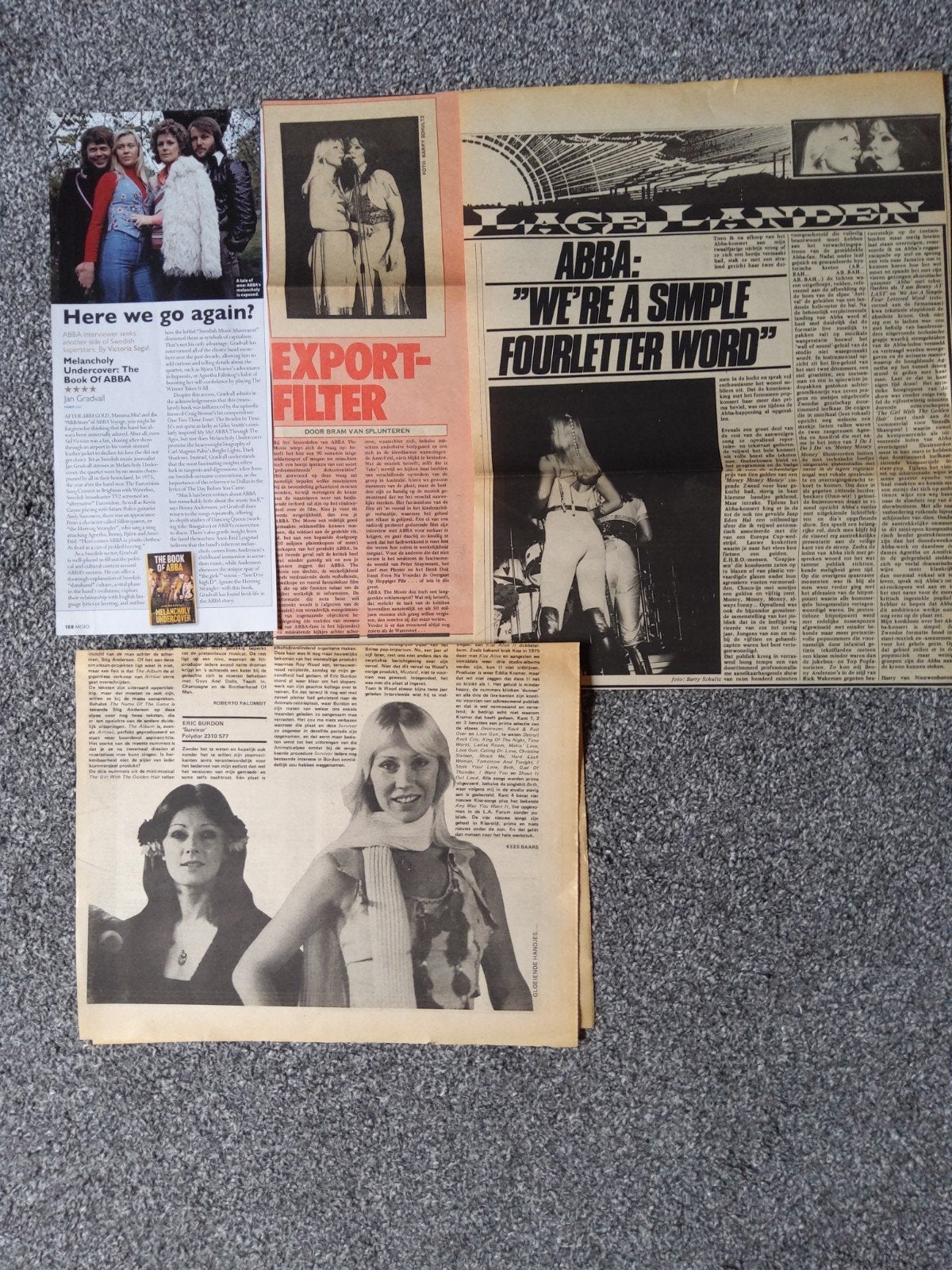 ABBA:  muziek artikels, Ophalen of Verzenden, Boek, Tijdschrift of Artikel