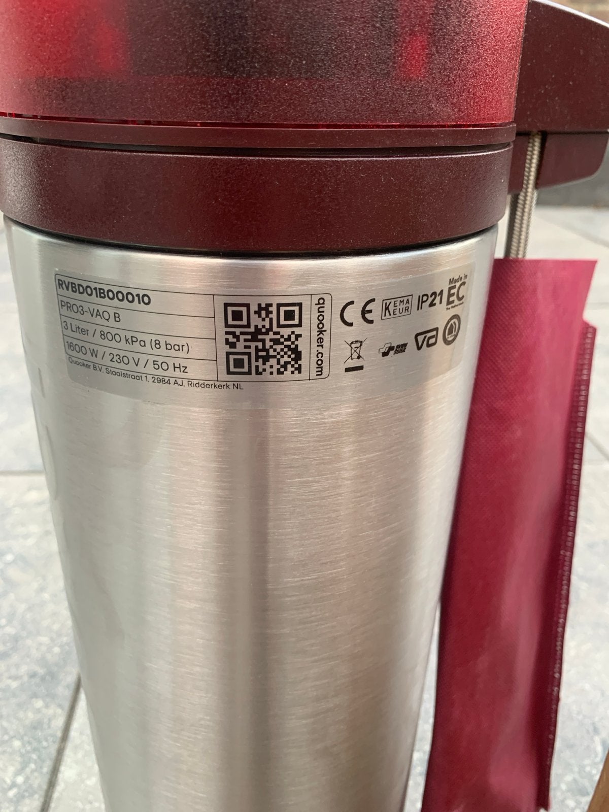 Quooker PRO3-VAQ B 3 Liter Boiler helemaal nieuwe, 2 liter of meer, Ophalen of Verzenden, Nieuw, Rvs