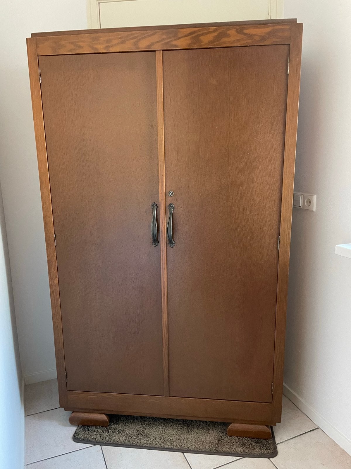 Vintage Retro kledingkast met planken - 180x108x48 cm, Huis en Inrichting, Kasten | Kledingkasten, Gebruikt, 100 tot 150 cm, 150 tot 200 cm