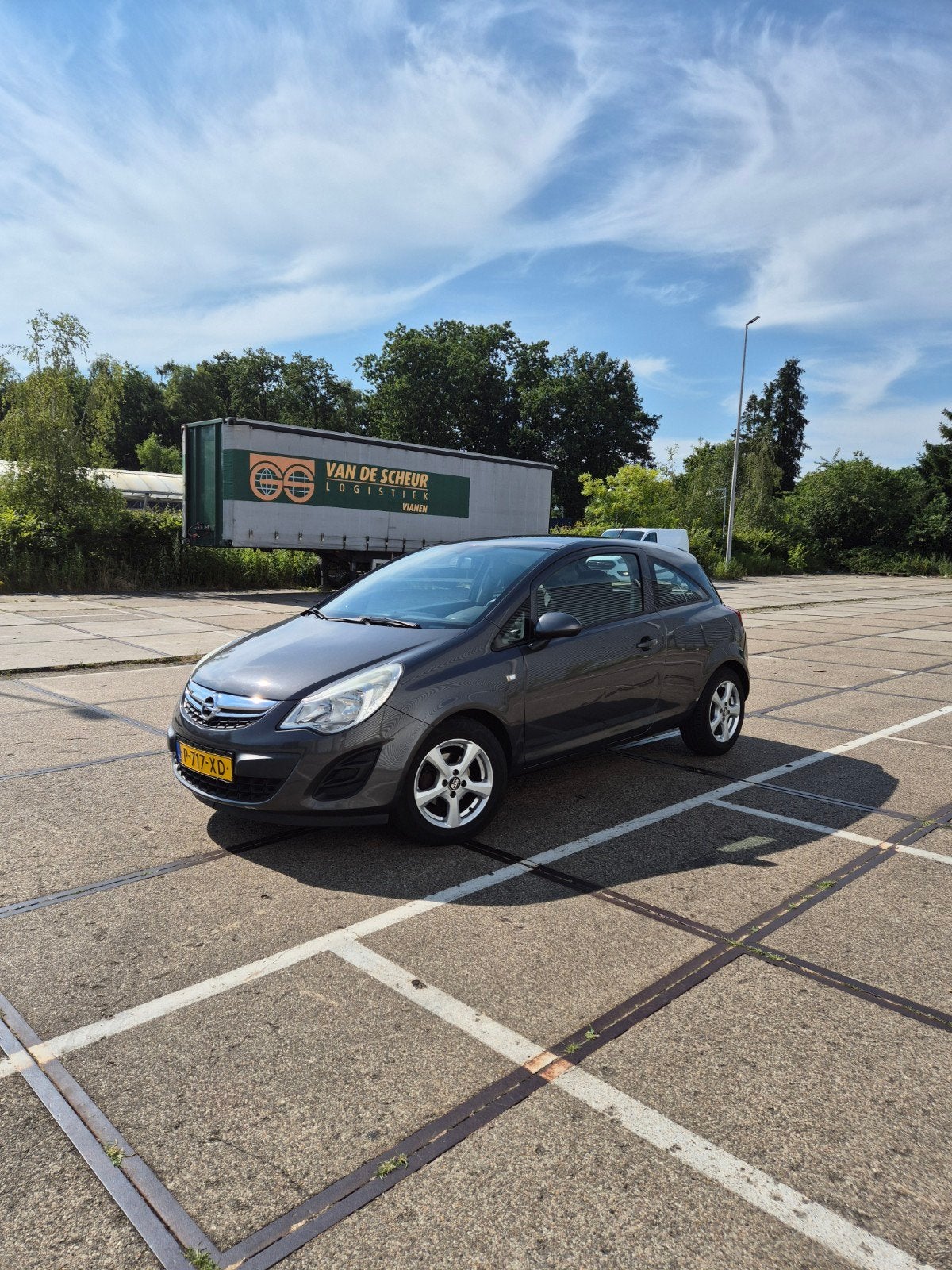 Opel Corsa 1.2 2011 Grijs, Auto's, 450 kg, 40 €/maand, 1229 cc, Handgeschakeld