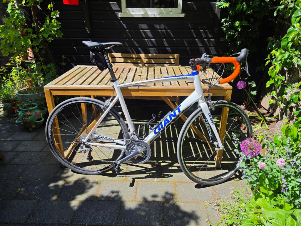 Giant Defy Rabobank Editie XL racefiets Shimano 105, Fietsen en Brommers, Fietsen | Racefietsen, Ophalen, Gebruikt, Aluminium