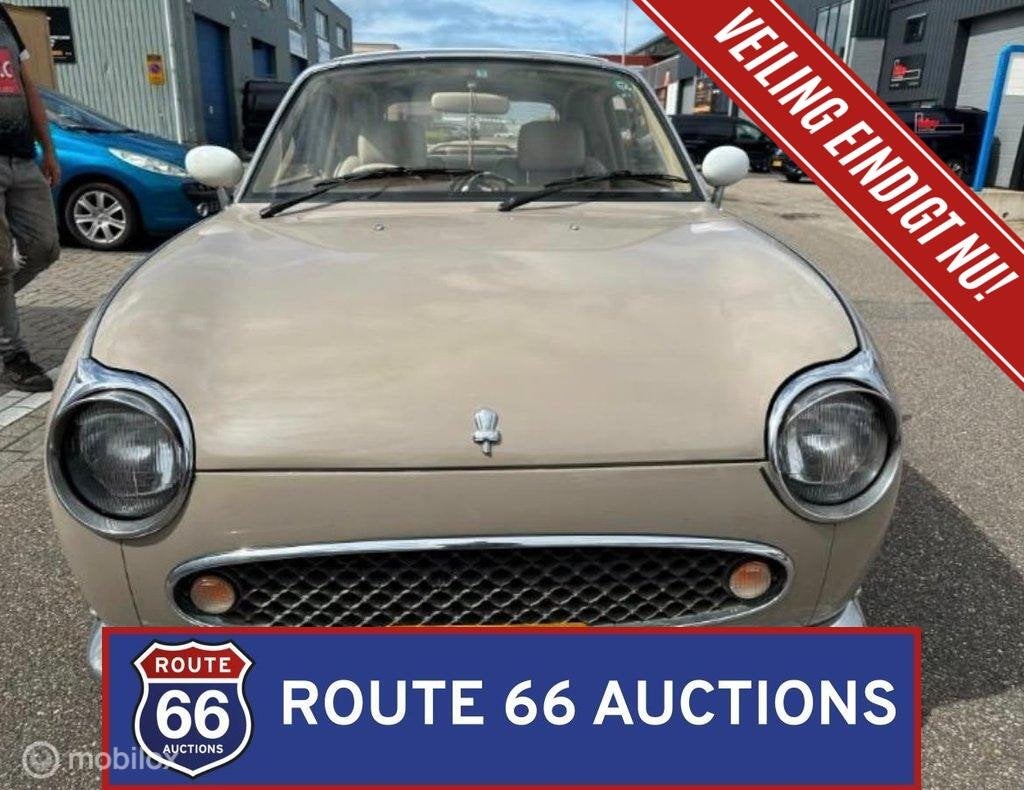 Nissan Figaro | 1991 | Route 66 Auctions, Auto's, Overige carrosserieën, Zwart, Bedrijf, Handgeschakeld