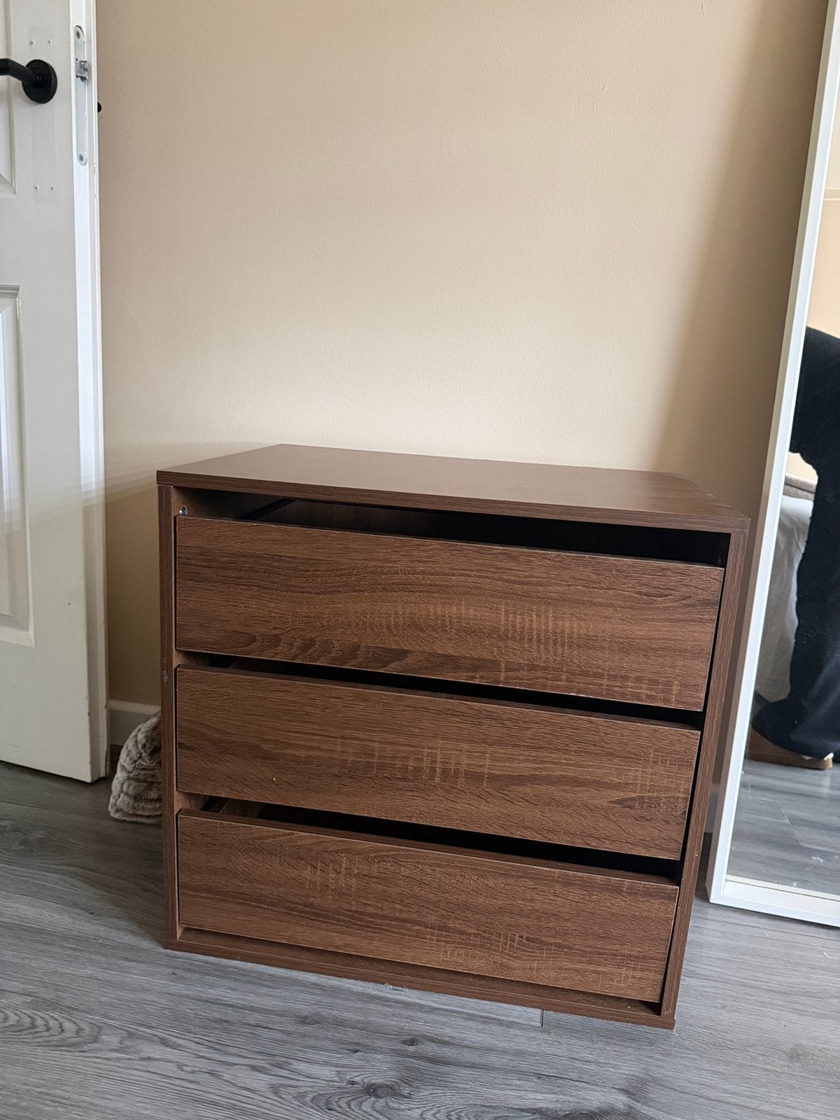Vida xl bruin kastje, Ophalen, 50 tot 100 cm, Zo goed als nieuw, 3 of 4 laden