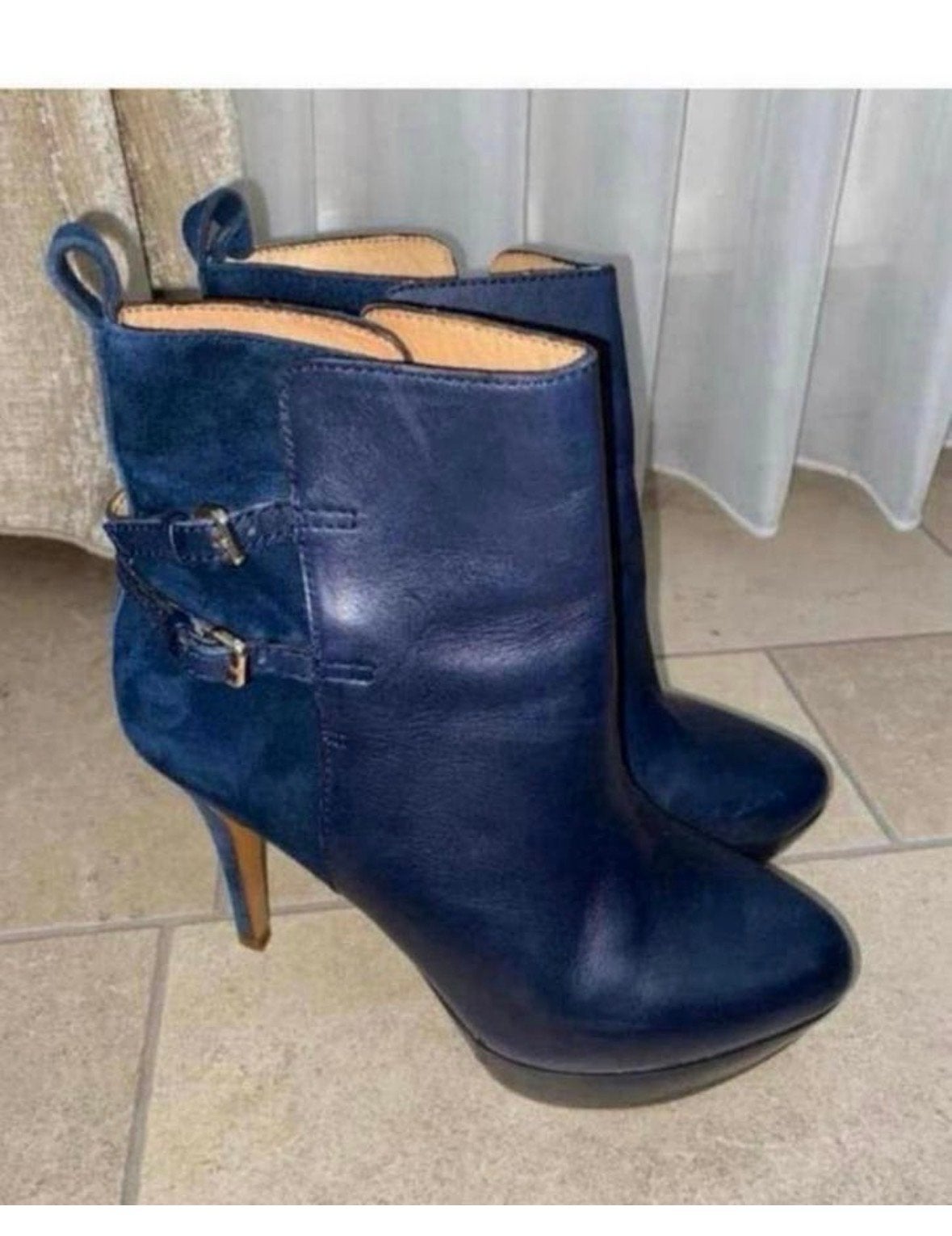 Zara blauwe laarzen maat 37, Ophalen of Verzenden, Gedragen, Blauw, Lage of Enkellaarzen