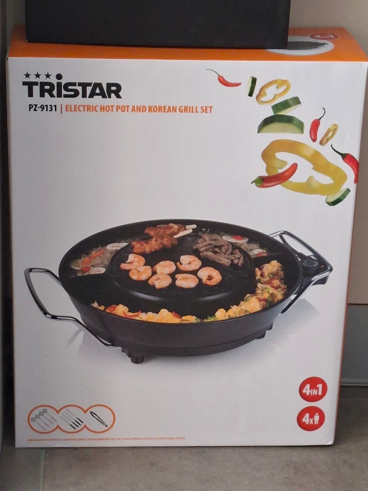 Tristar PZ-9131 Elektrische Hot Pot en Koreaanse Grill Set, Ophalen of Verzenden, Nieuw