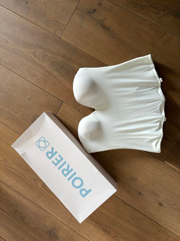 Poirier Corset 306 Ivoor - 1x gebruikt bruiloft, Ophalen of Verzenden, Wit, Body of Korset