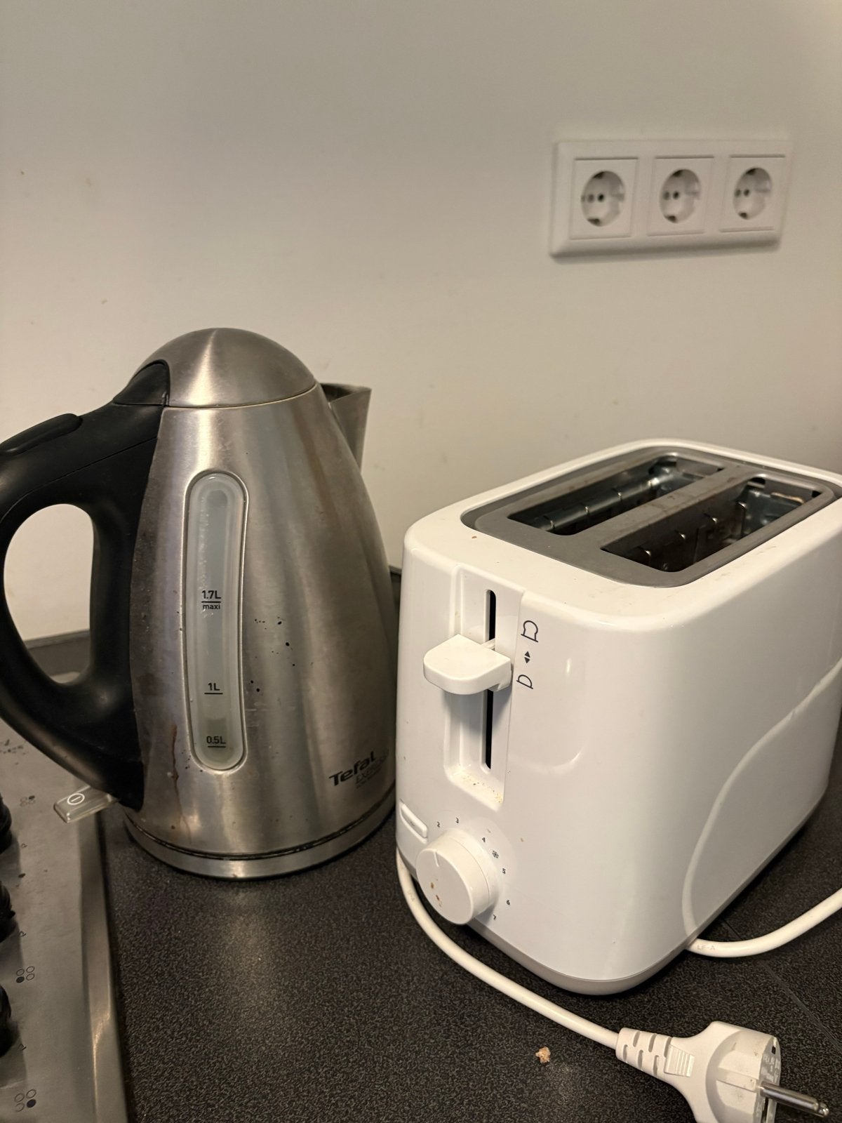 Waterkoker en broodrooster set - Gebruikt maar prima, Ophalen, Gebruikt