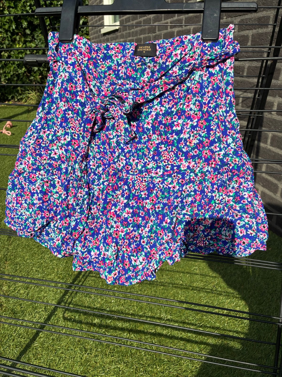 Seven Sisters bloemenprint rokje maat S, Kleding | Dames, Ophalen, Blauw, Zo goed als nieuw, Maat 36 (S)