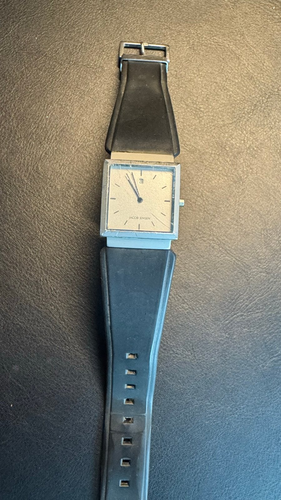 Jacob Jensen horloge - Stijlvol en tijdloos design, Overige merken, Gebruikt, Staal, Polshorloge