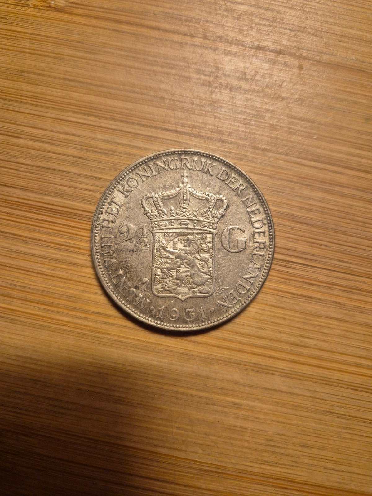 Rijksdaalder Koningin Wilhelmina 1931, Postzegels en Munten, Munten | Nederland, Zilver, Ophalen of Verzenden, Koningin Wilhelmina